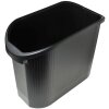 Cestino in carta ecologica Exacompta Topline Nero 48x24x36,5 cm