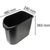 Cestino in carta ecologica Exacompta Topline Nero 48x24x36,5 cm