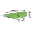 Exacompta 43915D Coperchio semitondo per inserti eco verde 200x95x20 mm