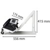 Braccio girevole per telefono Exacompta grigio chiaro 556x175x415 mm