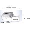 Exacompta 89340D Braccio girevole per telefono Televario grigio chiaro 345x262 mm Fino a 5 kg