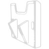 Exacompta Element portadepliant a parete A4 orizzontale Exacryl grigio chiaro