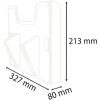 Elemento Exacompta per portadepliant a parete A4 orizzontale Exacryl crystal