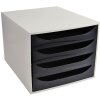 Cassettiera Exacompta ECOBOX 4 cassetti nero
