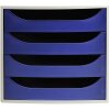 Cassettiera Exacompta ECOBOX con 4 cassetti blu notte 34,8x28,4x23,4 cm