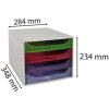 Cassettiera Exacompta ECOBOX 4 cassetti arcobaleno