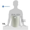 Exacompta Cestino ECOBIN 15 litri Grigio Ufficio 26,3x26,3x33,5 cm