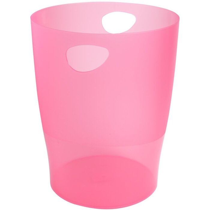 Exacompta Cestino ECOBIN 15 litri Ufficio Rosa 26,3x26,3x33,5 cm