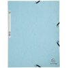 Exacompta 55528E Cartella con chiusura elastica Aquarel Blu pastello DIN A4 400g/m²