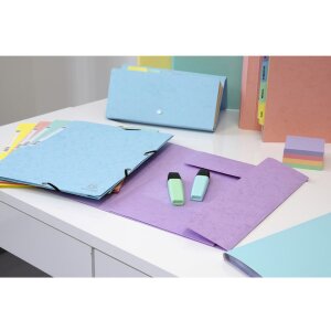 Cartella Exacompta elasticizzata serie Colorspan Aquarel A4 Colori assortiti