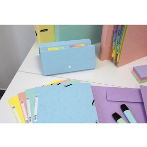 Cartella Exacompta elasticizzata serie Colorspan Aquarel A4 Colori assortiti