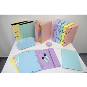Cartella Exacompta elasticizzata serie Colorspan Aquarel A4 Colori assortiti