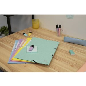 Cartella Exacompta elasticizzata serie Colorspan Aquarel A4 Colori assortiti