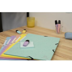 Cartella Exacompta elasticizzata serie Colorspan Aquarel A4 Colori assortiti