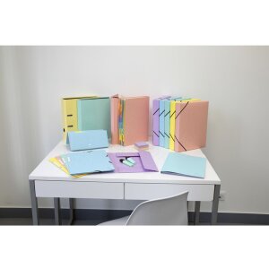 Cartella Exacompta elasticizzata serie Colorspan Aquarel A4 Colori assortiti