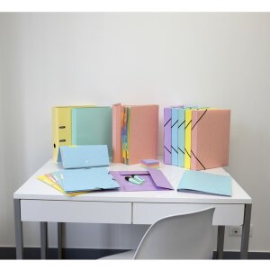 Cartella Exacompta elasticizzata serie Colorspan Aquarel A4 Colori assortiti