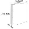 Exacompta Raccoglitore ad anelli A4 2 anelli forma D 25 mm Aquarel Rosa