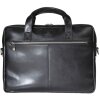 Exacompta 17437E Borsa a tracolla per laptop in pelle nera da 14 pollici idrorepellente
