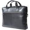 Exacompta 17437E Borsa a tracolla per laptop in pelle nera da 14 pollici idrorepellente