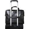 Exacompta 17437E Borsa a tracolla per laptop in pelle nera da 14 pollici idrorepellente
