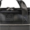 Borsa a tracolla per laptop Exacompta 2 scomparti in pelle nera Exactive Black