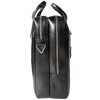 Borsa a tracolla per laptop Exacompta 2 scomparti in pelle nera Exactive Black
