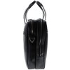 Borsa a tracolla per laptop Exacompta 2 scomparti in pelle nera Exactive Black