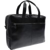 Borsa a tracolla per laptop Exacompta 2 scomparti in pelle nera Exactive Black