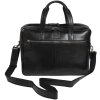 Borsa a tracolla per laptop Exacompta 2 scomparti in pelle nera Exactive Black