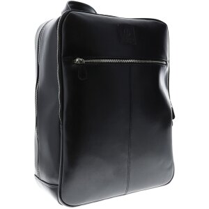 Exacompta 17637E Zaino per laptop in pelle nera idrorepellente 17 pollici Exactive