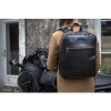 Exacompta 17637E Zaino per laptop in pelle nera idrorepellente 17 pollici Exactive