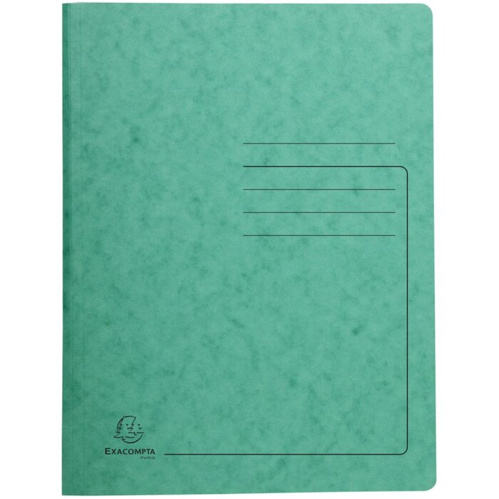 Raccoglitore a spirale Exacompta Colorspan 355g-m² - A4 - Verde