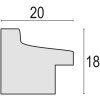 Cornice Torino 20x30 cm bianco