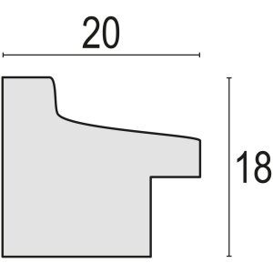 Cornice Torino 30x40 cm marrone