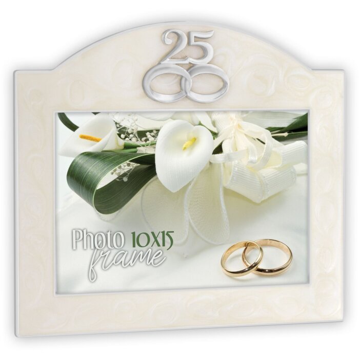 Diletta Portafoto matrimonio argento 10x15 cm