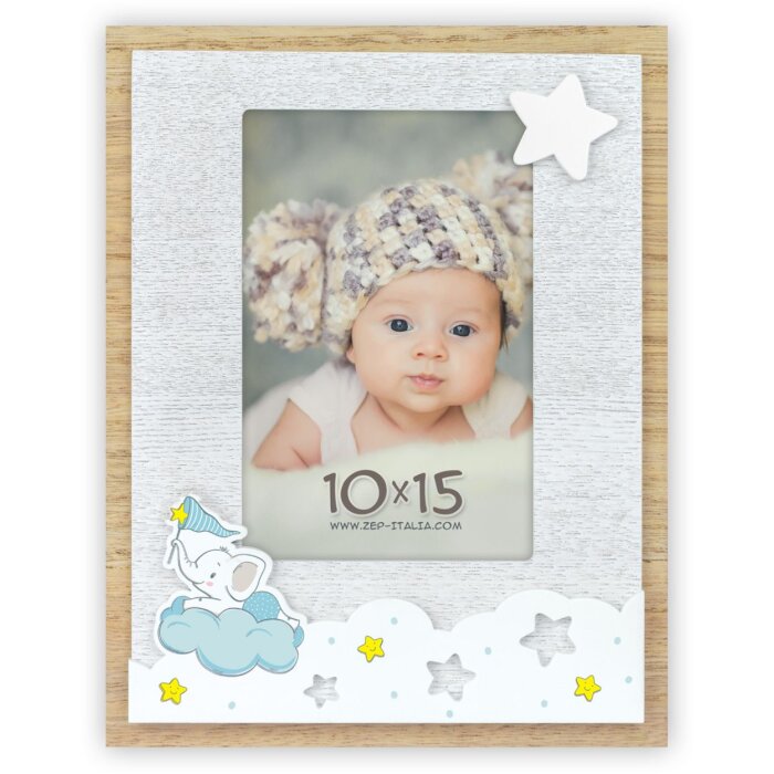 Cornice per bambini Ilaria 10x15 cm blu