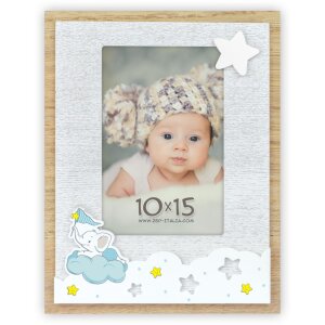 Cornice per bambini Ilaria 10x15 cm blu