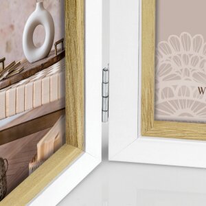 ZEP Cornice doppia in legno Ayas 2 foto 13x18 cm Formato ritratto