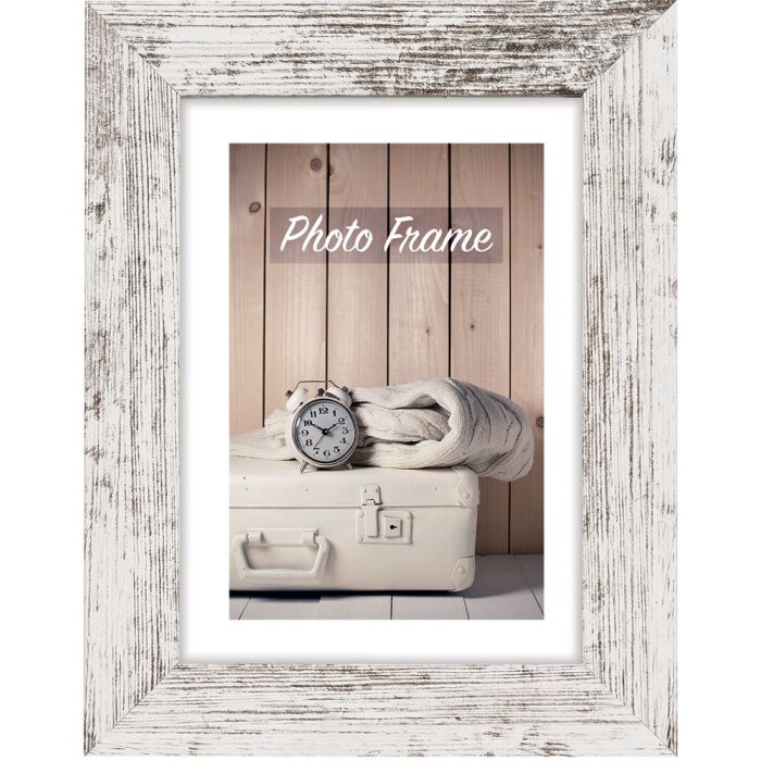 ZEP Cornice di legno Nelson 13x13 cm bianco antico