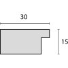 ZEP Cornice di legno Nelson 13x13 cm bianco antico