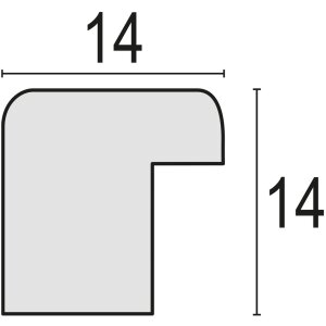 Cornice in legno Aosta 30x40 cm nero