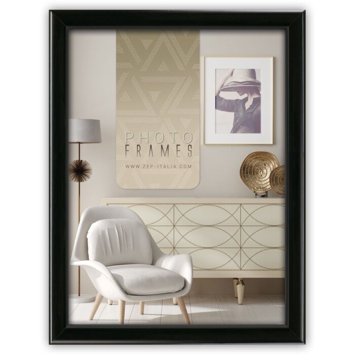 Cornice in legno Aosta 30x45 cm nero