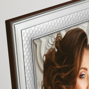 Cornice Trevi lucida 9x13 cm argento