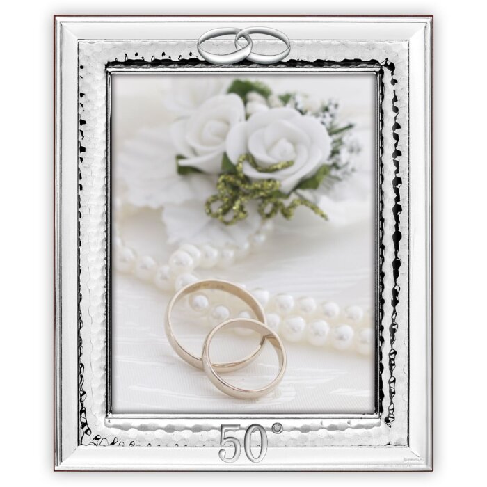 Matera 15x20 cm cornice lucida 50° anniversario nozze doro