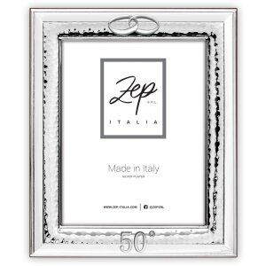 Matera 15x20 cm cornice lucida 50° anniversario nozze doro