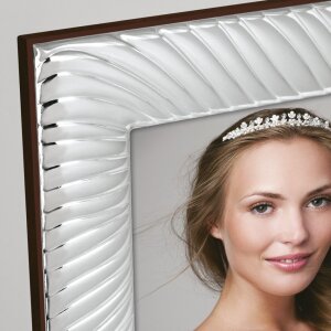 Cornice lucida Volterra 9x13 cm argento