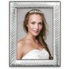 Cornice lucida Volterra 9x13 cm argento