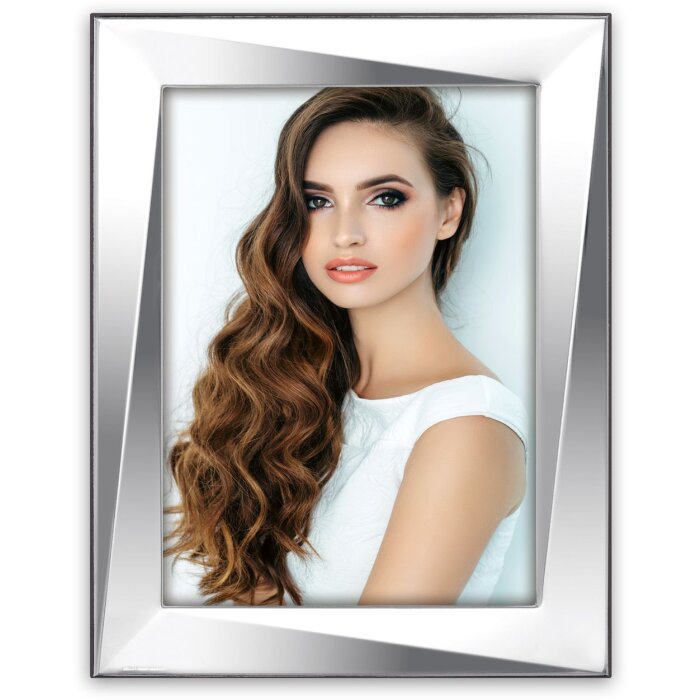 Cornice lucida Positano 9x13 cm argento