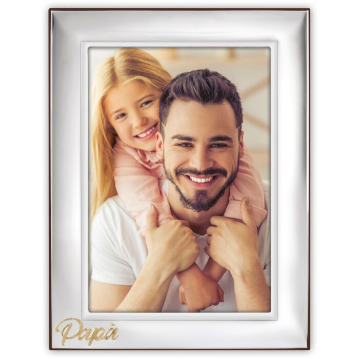Cornice per foto Giorgio 10x15 cm argento lucido