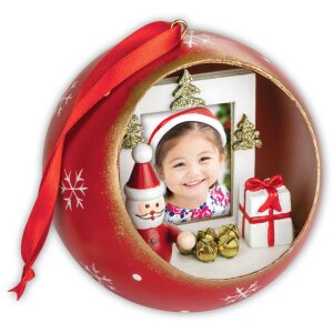 Palla di Natale Jarvis per foto 3,5x4,5 cm